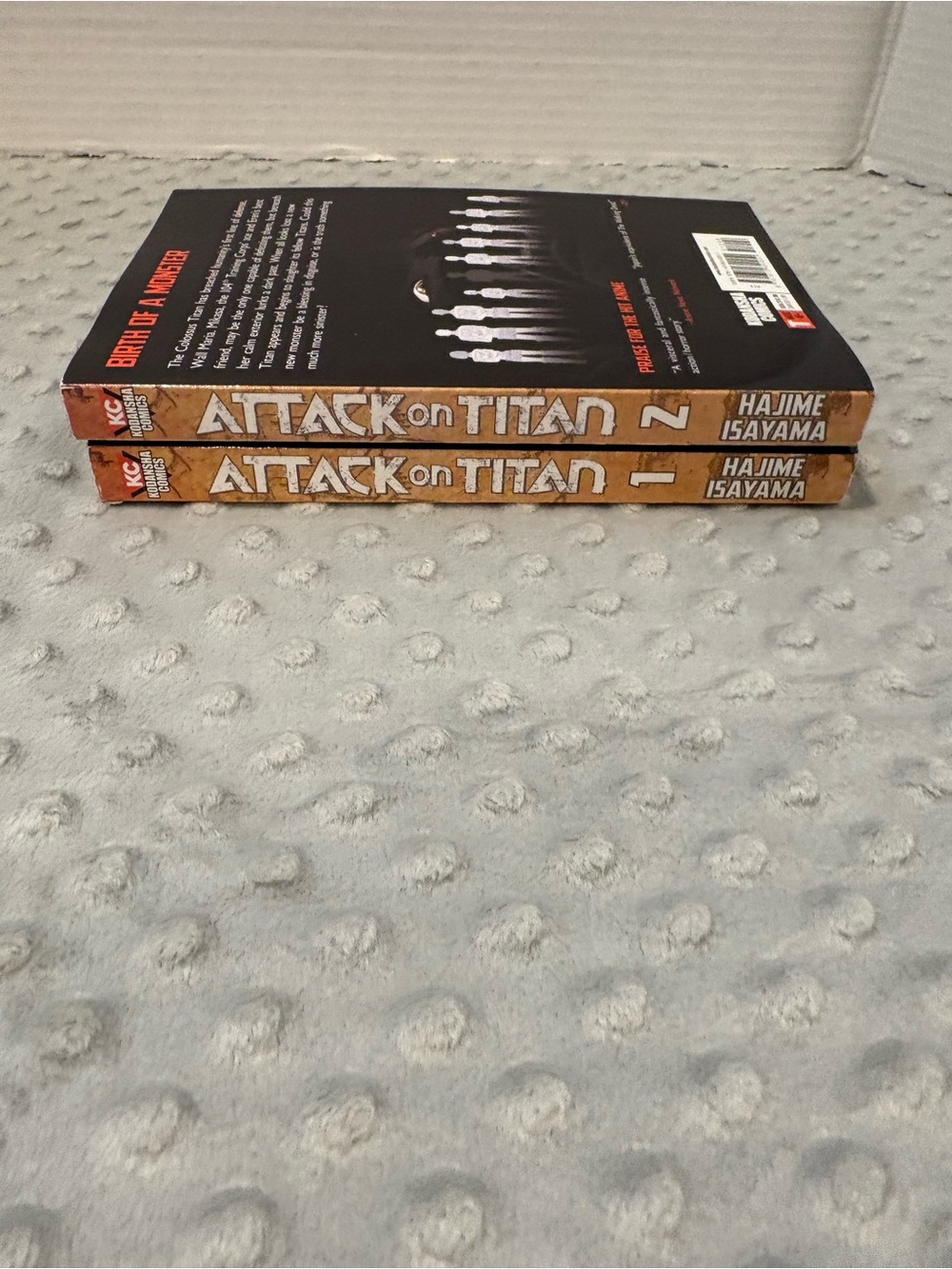 Attack on Titan Manga Volumes 1-2 - Orange Spine